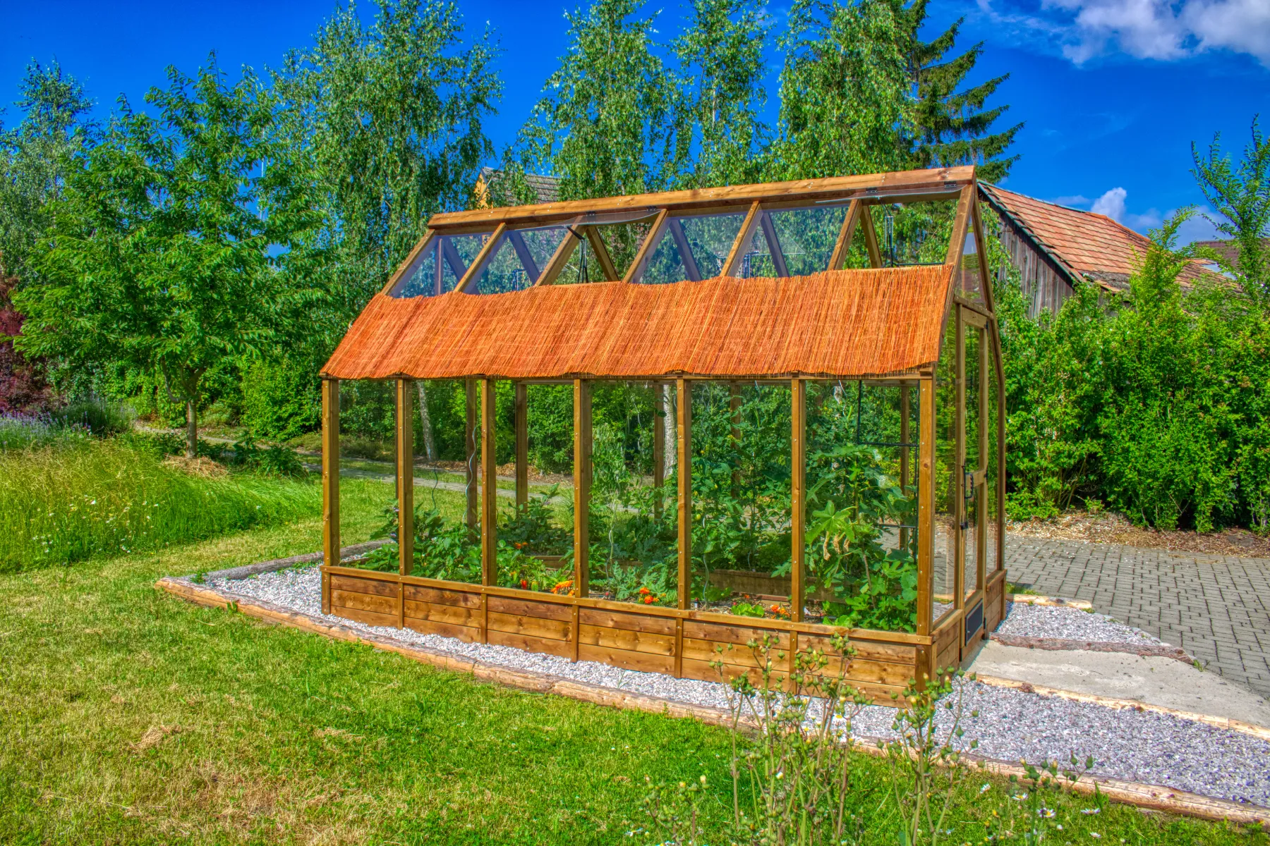 Stínící rohož z vrbového<br> proutí 2x 400 cm<br>