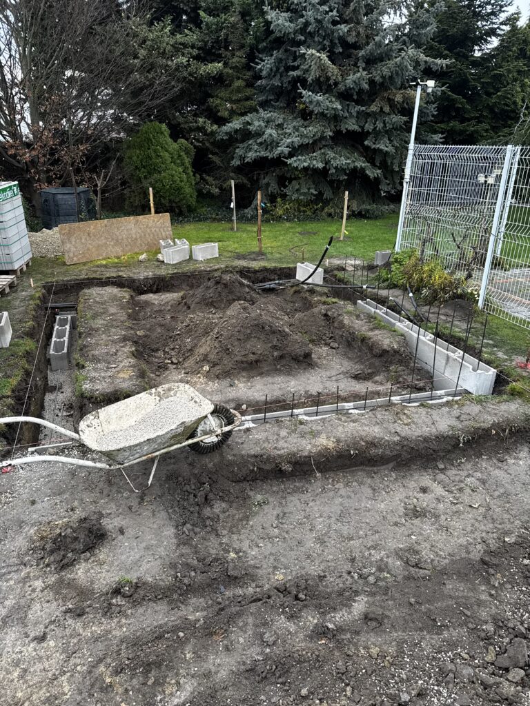 Výstavba zděných základů